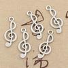 15pcs 26x10mm Antique Silver Color Musical Note Charms Pendants for Handmade DIY Necklace Bracelets Jewelry Making
