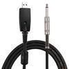 USB Guitar Andio Cable USB Male Interface To 6.35mm (1/4inch) Mono Electric Guitar Connection Cable