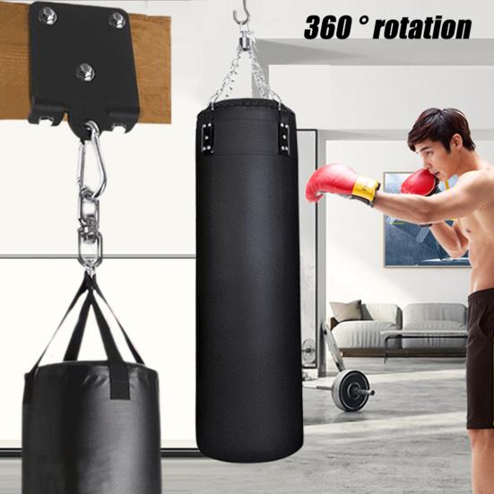 Heavy Punching Boxing Bag Hanger Wall-Mounted Hook Rustproof Strong Load-bearing 360-Degree Rotation Wall Ceiling Mount Wood Beam Hook Kit