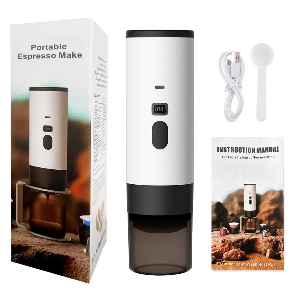 Portable Electric Espresso & Americano Coffee Maker with Heating Pump