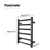80W IPX5 Waterproof Bathroom 45°~70℃ 304 Stainless Steel Temperature &Time Control Smart Home Heated Towel Rail Electric Towel Rack