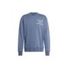Adidas Originals Adicolor Outline Logo Print Crewneck Sweatshirt Men Sweatshirt Grey Blue IR7999