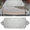 Car Windshield Cover Car Sun Shade Front Auto Visor Snow Ice Shield Dust Protector Heating Silver Suckers Mounted Auto