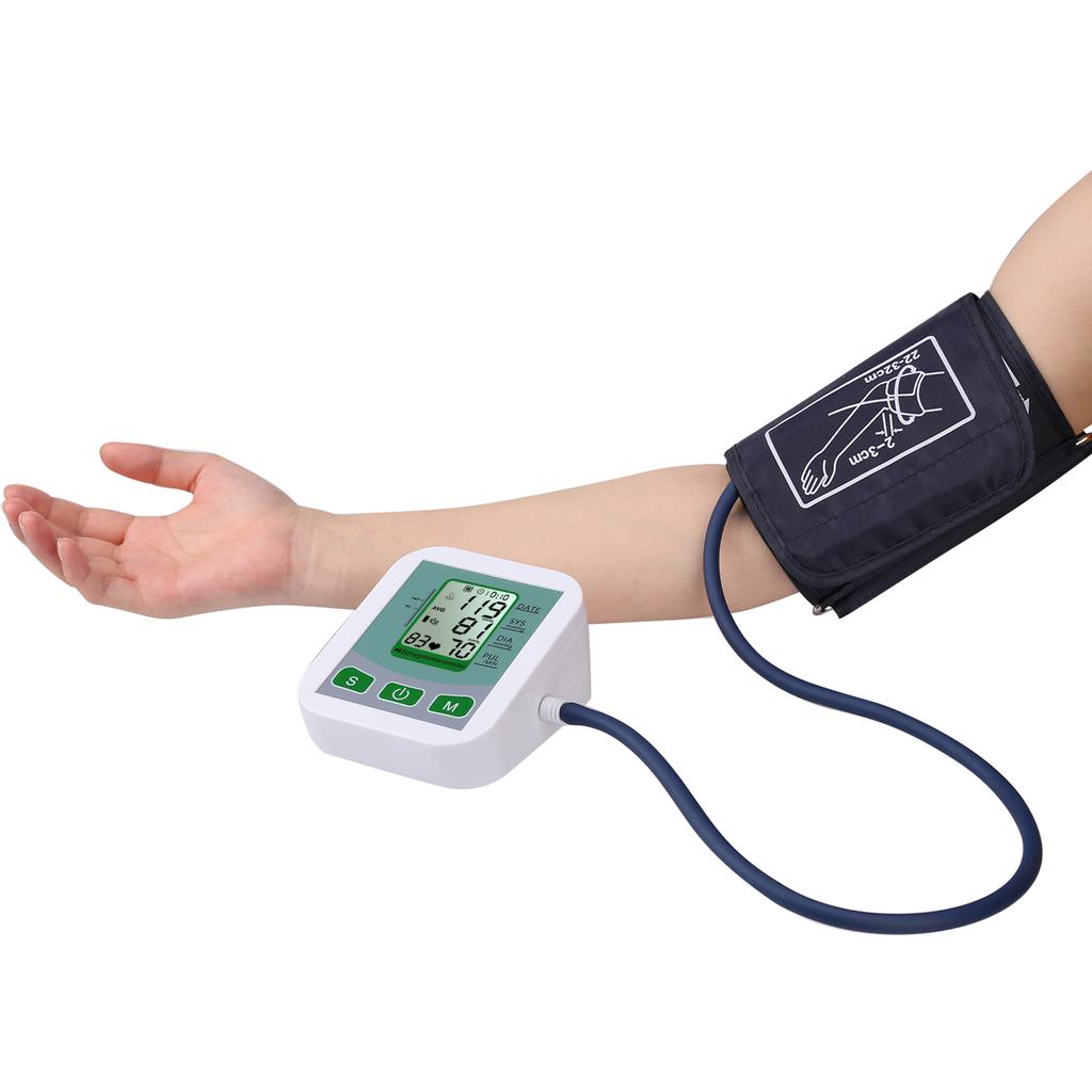 USB Digital Arm Automatic Blood Pressure Monitor & Household Arm Band Type English Voice