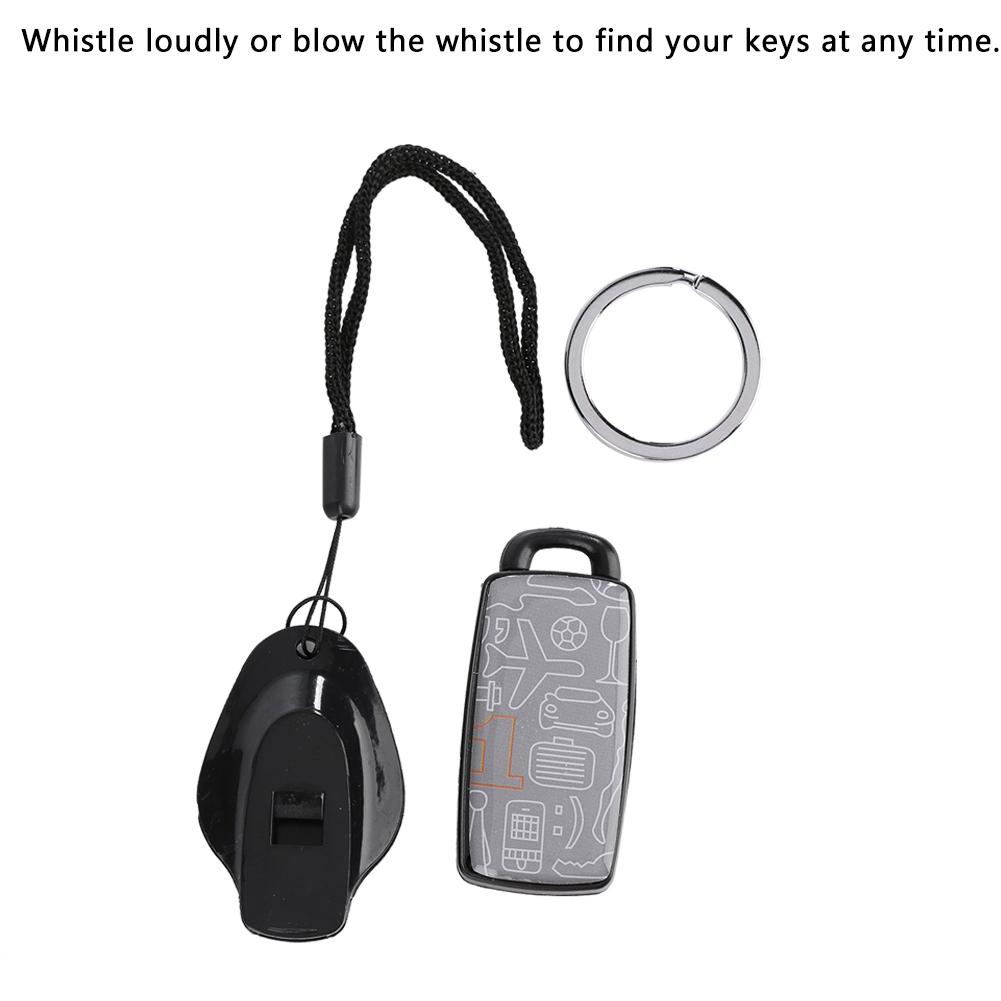 Electronic LED Whistle Key Finder Portable Anti Lost Alarm Keychain