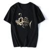 Men Clothing O-Neck Short Sleeve Men T Shirt Streetwear Bonefish Skull Deep Sea Fish Skeleton Funny Fisherman Angler T-Shirt