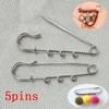 5PCs Multicolor 3 Holes Brooch for Jewelry Making DIY Accessories Handmade Pins & Brooches for Women