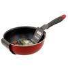 Bestco IH Deep Frying Pan, 20cm, Red, ND-9452, Moderna Wok Pan