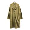 OLD 90s Made In USA Long Coat XL Beige Women Used