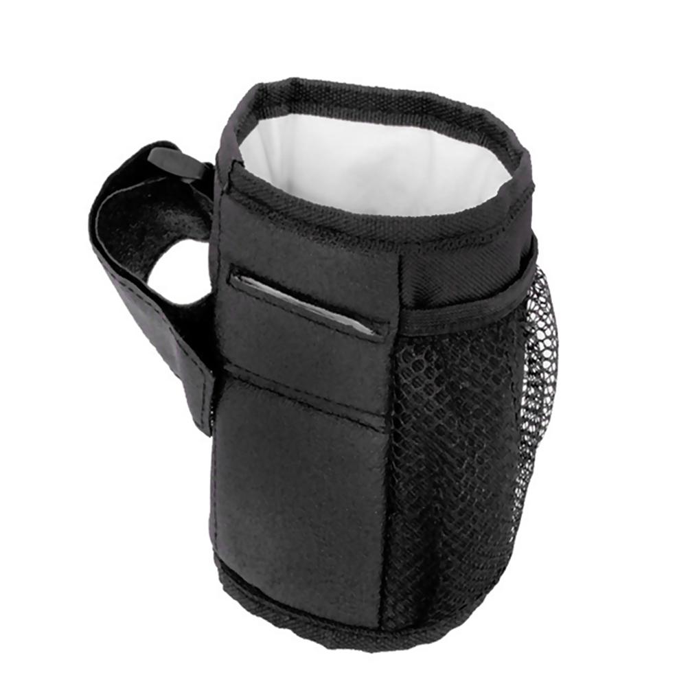Creative Stroller Drink Cup Holder Pocket Insulated Soft Keys And Phone Holder Pram Straw For Most Strollers