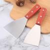 Stainless Steel Wooden Handle Steak Spatula Egg Pancake Frying Shovel Pizza Shovel Turners Scraper BBQ Utensils