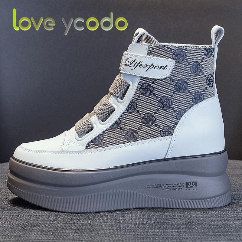 love ycodo Spring and Autumn Women's and Girls' Students Thick Sole Fashion Casual Ankle Boot Shoes