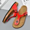 2024 New Men Genuine Leather Couple Style Cork High Quality Soft Cork Slides Footwear for Men Women Unisex 36-46 Cork Flip Flops