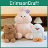 Plush Duck Toy Bear Rabbit Cartoon Pacify Doll Children Home Decoration Gift