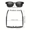Fashion Smart Glasses With Wireless 5.0, Built-in Mic & Speakers, Support Outdoor Sports, Music, Calls, Anti-UV, Long Battery Life, Boy/Girl/Family
