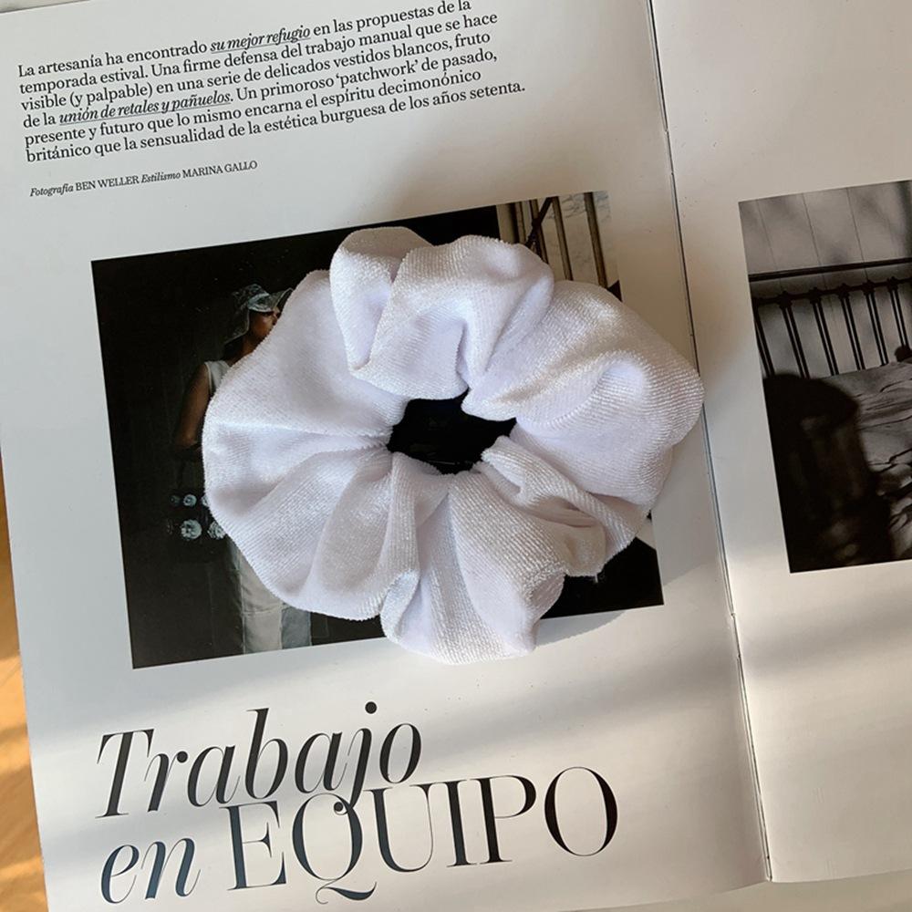 Fashion Women Girls Black Velvet Scrunchie Hair Scrunchies for Hair Elastic Hair Ties Classic Ponytail Free Shipping