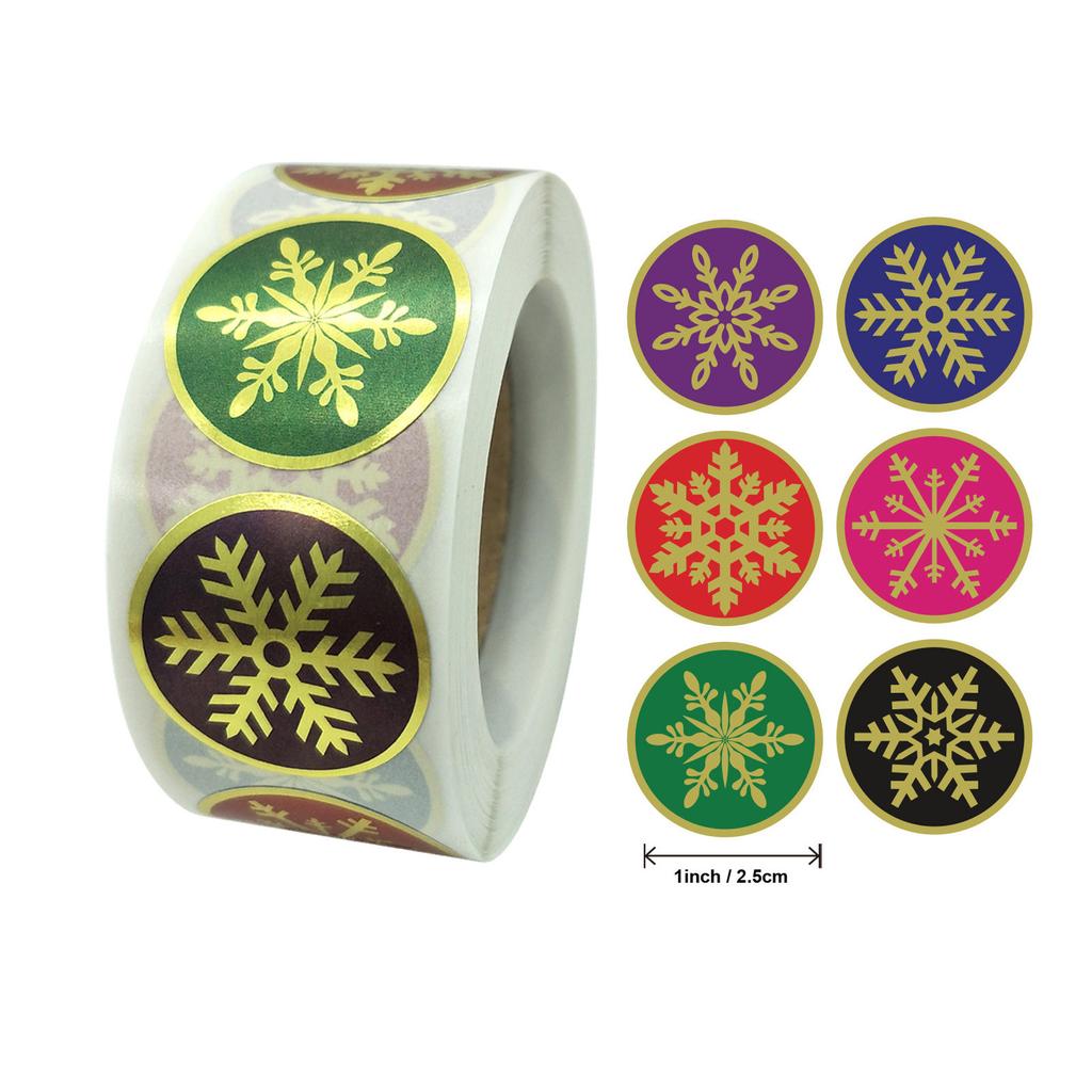 Пакет наклеек Рождественский праздник Подарок Украшение подарка 1 рулон 500 сообщений на Рождество