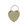 Door Sign - Handmade - Wood - 14 X 13.5 Cm - Decorative Object - Heart