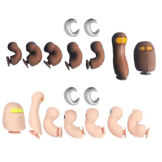 1 Set Toe Charms Funny Simulation Foot Thumb Shoe Charms Decoration Accessories for Kids Adults