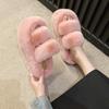 Fashion 2024 New Fashionable Autumn and Winter Flat-soled Warm Cotton Slippers Thick-soled Outer Slippers  Sandals Slippers Women