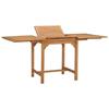 VidaXL Solid Teak Extendable Garden Table Dining Table Dinner Table Patio Table Patio Table 47420
