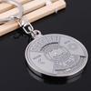 (Great Home)50 Years Perpetual Calendar Keyring Unique Compass Metal KeyChain Gift