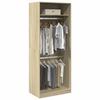 VidaXL Wardrobe Sonoma Oak 80x50x200 Cm Engineered Wood, Storage Cabinet, Wardrobe Organizer, Closet, 3307794