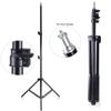 Adjustable Metal Tripod Light Stand Max. Height 1.6M/5.2ft with 1/4 Inch Screw for Photography Studi