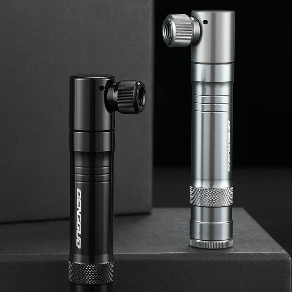 Air CO2 Inflator with Tire Repair Set Schrader & Presta Valve Portable Tire Inflator Aluminum Alloy Bicycle Accessories