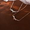 Bow Necklace, Light Luxury, High-end, Exquisite Temperament, Ladies' Collarbone Chain, Niche Design Sense