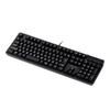 Elecom Keyboard Wired Premium Membrane Full Keyboard 10 Million Times High Durability Mechanical Like with 2 USB Ports Black TK-FCM094HBK