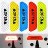 4Pcs OPEN Car Vehicle Door Reflective Safety Mark Warning Decals Sticker Decor