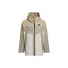 City Escape Color-Blocking Hooded Sports Jacket Men Outerwear Brown JE8578