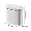 14L Automatic Trash Bin with Lid Intelligent Touchless Trash Can IPX5 Waterproof Electric Garbage Bin for Narrow Space Bathroom