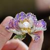 Elegant Peony Flower Pearl Brooches Pins For Women Girls Exquisite  Shirt Dress Backpack Suits Hat Pins Corsage Gifts