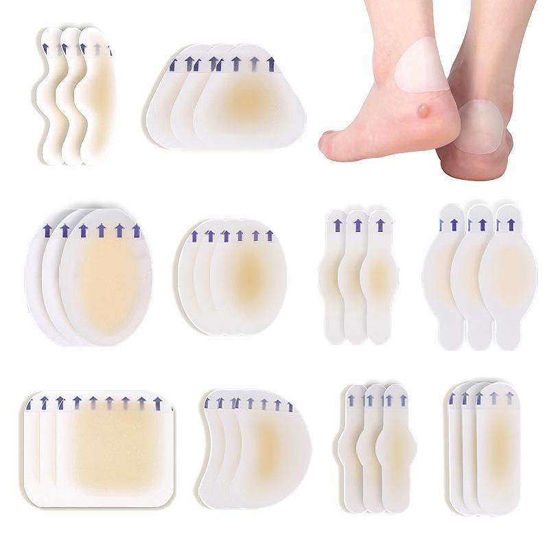 10Pcs Soft Gel Heel Anti-wear Dressing Patch Comfortable Women's High Heel Shoes Anti-abrasion Get Blister Invisible Stickers