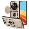 For ZTE Nubia Focus/Blade A75 5G Case with Slide Camera Lid PC+TPU Kickstand Phone Cover