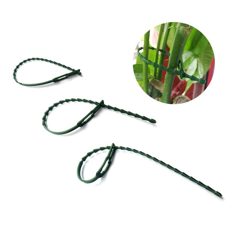 Adjustable Plastic Plant Cable Ties Reusable Cable Ties for Garden Tree Climbing Support Plant Vine Tomato Stem Clip
