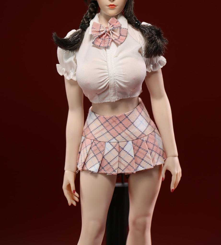 Toy Hobby Scale Action Figure Compatible with TBLeague Body Beautiful Sexy Female High School Girl Sailor Suit Shirt Tie Skirt Underwear Pants Set and