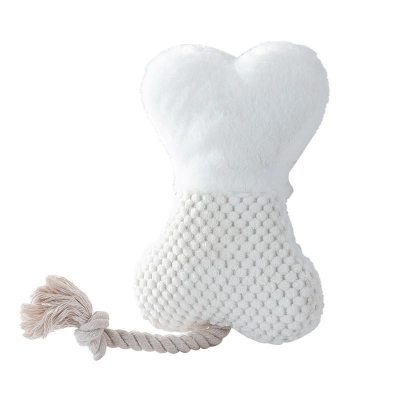 Dog Molar Cotton Rope Bite Resistance Training Medium and Small Dogs To Relieve Boredom and Accompany Cats To Vocalize Plush Toys Pet Toys