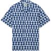 Levis Color Block Plaid Comfortable Short Sleeve Shirt Men Shirts Blue White 72625-0089