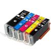 Compatible Ink Cartridges - CANON - C580/C581 XL - Pack of 5 - Multi-color - Up To 3000 Pages