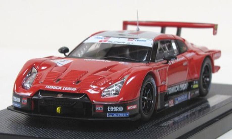Масштаб Ebro Hasemi Tomica Ebro Super GT500 2009 Раунд 7 Фудзи Готовая модель 1/43 GT-R (44235)