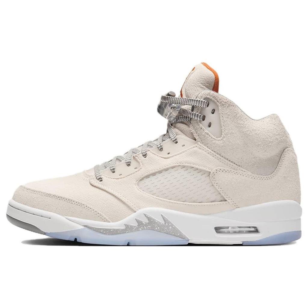 Air Jordan 5 Retro SE Craft Light Orewood Brown Men Sneakers Cream Safety-Orange Flat-Pewter FD9222-180