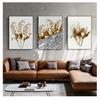 Gold Leaf Posters And Prints Cuadros Wall Art Pictures For Living Room Home Decoration Unframed Abstract Art Canvas Paintings