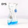 Liquid Motion Bubbler Timer Rotary Wheels Stress Relief Colorful Oil Dropping Hourglass Fidget Toy Home Office Desktop Decoration Kids Adults Gift