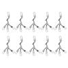 10PCS Fishing Barrel Swivels with Safe Snaps Stainless Steel High Strength Interlock Snap Rolling
