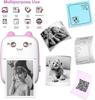 Mini Thermal Printer Wireless BT 200dpi Label Photo Memo Wrong Question Printing Tag Bluetooth Printer USB Cable Portable