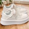 Women's New Little White Shoes Thick-soled Versatile Board Shoes Soft-soled Heightening Casual Sports Shoes Board Shoes Thick-soled Little White Shoes
