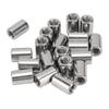 20Pcs Coupling Nut Round Stainless Steel Rod Connector Nut M6 Female Thread Fastener